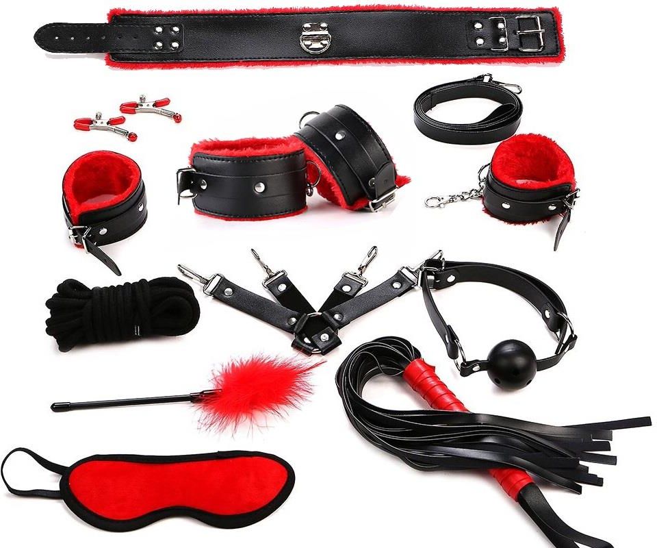 Bondage Zestaw Bdsm 11 Elementów Pejcz Knebel Pas Ceneopl 7944