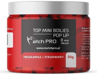 Matchpro Kulki Proteinowe Top Boilies Pop Up Truskawka 8Mm/20G
