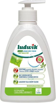Ludwik Płyn do mycia naczyń Ecolabel Cytrusy i zielona herbata 475ml