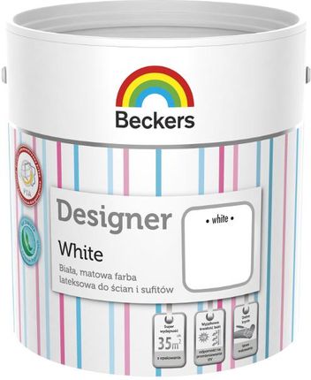 Beckers Designer Farba White 2,5L 