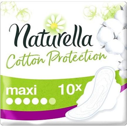 Naturella Podpaski Ze Skrzydełkami Cotton Protection Ultra Maxi 10 Szt