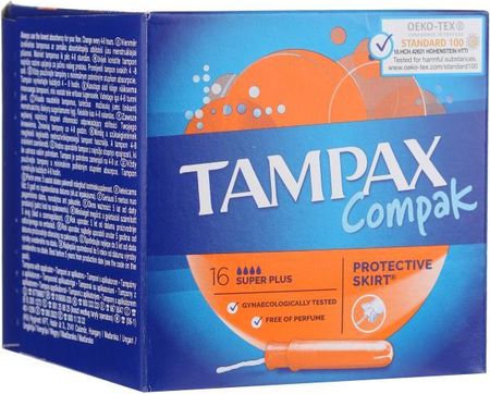 Tampax Tampony Z Aplikatorem Compak Super Plus 16 Szt