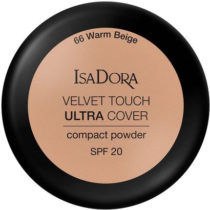 IsaDora Velvet Touch Ultra Cover Compact Powder SPF20 66 Warm Beige 7.5g