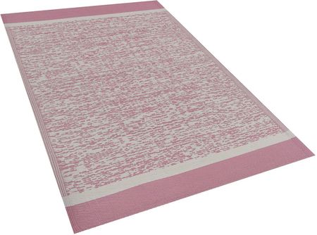 Beliani Dywan zewnętrzny prostokątny 120x180cm materiał syntetyczny różowy Ballari