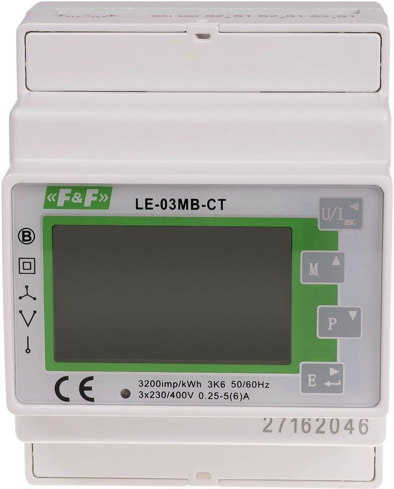 F&F Licznik Energii Elektrycznej 3-Fazowy Le-03Mb-Ct Mid M-Bus ...