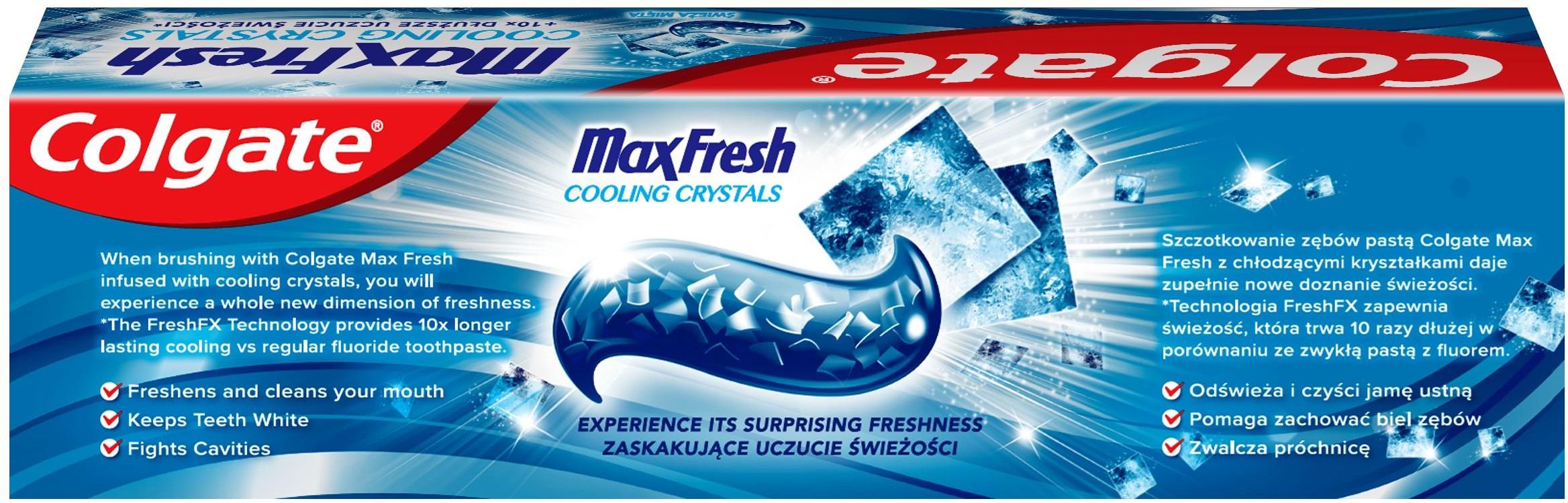 Colgate Pasta Do Zębów Max Fresh Cooling Crystals 100 Ml Opinie I Ceny Na Ceneo Pl