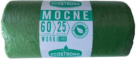 Ecostrong Worki 60L 25 Szt. Zielone