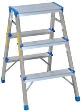 Drabex Taboret z podestem + 2 stopnie B-80mm Typ 7002 H-0,68m srebrny