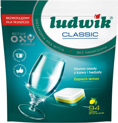 Ludwik Classic Tabletki Do Zmywarki Lemon 94szt.