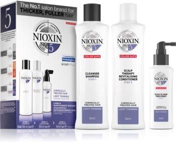 Nioxin System 5 zestaw kosmetyków przy lekkim wypadaniu włosów normalnych i grubych naturalnych oraz po chemicznej pielęgnacji unisex