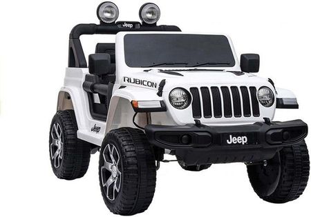 Leantoys Auto Na Akumulator Jeep Wrangler Rubicon Biały