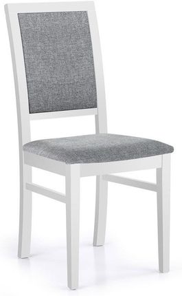 Elior Drewniane Krzesło Prince Biało-Szare 41X43X96 Cm