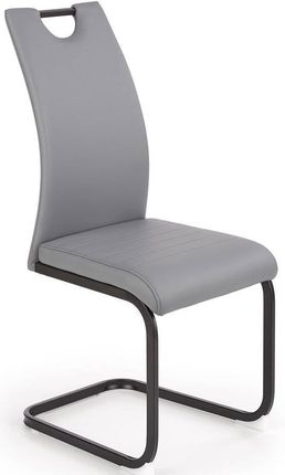 Elior Tapicerowane Krzesło Reven Popielato-Czarne 42X55X100 Cm