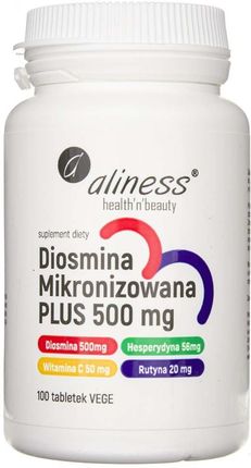Aliness Diosmina mikronizowana PLUS 500 mg 100 tabl
