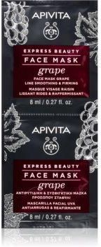 Apivita Express Beauty Grape Maseczka Do Twarzy Przeciwzmarszczkowa I Ujędrniająca 2 X 8 Ml