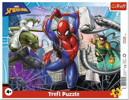 Trefl Puzzle ramkowe 25el. Odważny Spiderman 31347