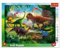 Trefl Puzzle ramkowe 25el. Dinozaury 31343