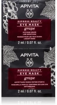 Apivita Express Beauty Grape Maska Na Oczy O Działaniu Wygładzającym 2 X 2 Ml