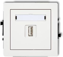 Karlik Usb Pojedyncza 5V, 1A Deco Bialy (25Dcusb1)