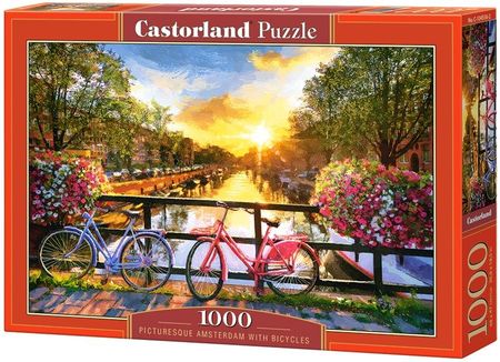 Castorland Puzzle Castor Malowniczy Amsterdam Z Rowerami 1000El.