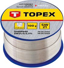 Zdjęcie Topex Lut cynowy 1.5mm SW21-techniczny 44E532 - Góra