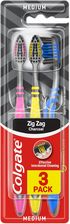Zdjęcie Colgate ZigZag Charcoal szczoteczka do zębów średnia 3szt. - Olecko