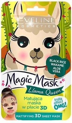 Eveline Magic Mask Matująca Maska W Płacie 3D Llama Queen
