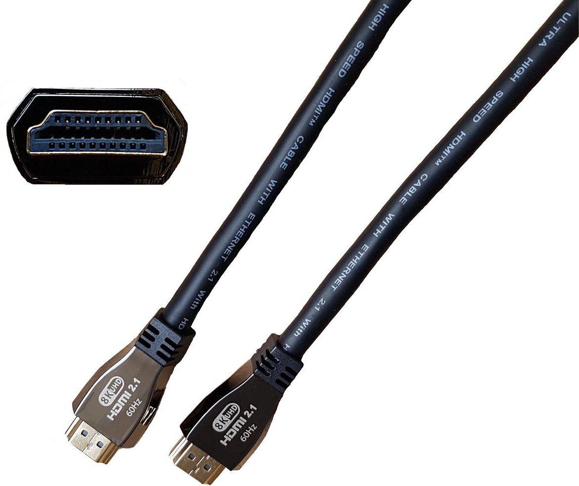 Agog Kabel HDMI 2.1 Ultra High Speed 8K 60Hz 4K@120Hz HDR X-87 3M - zdjęcie 4 Agog Kabel HDMI 2.1 Ultra High Speed 8K 60Hz 4K@120Hz HDR X-87 3M