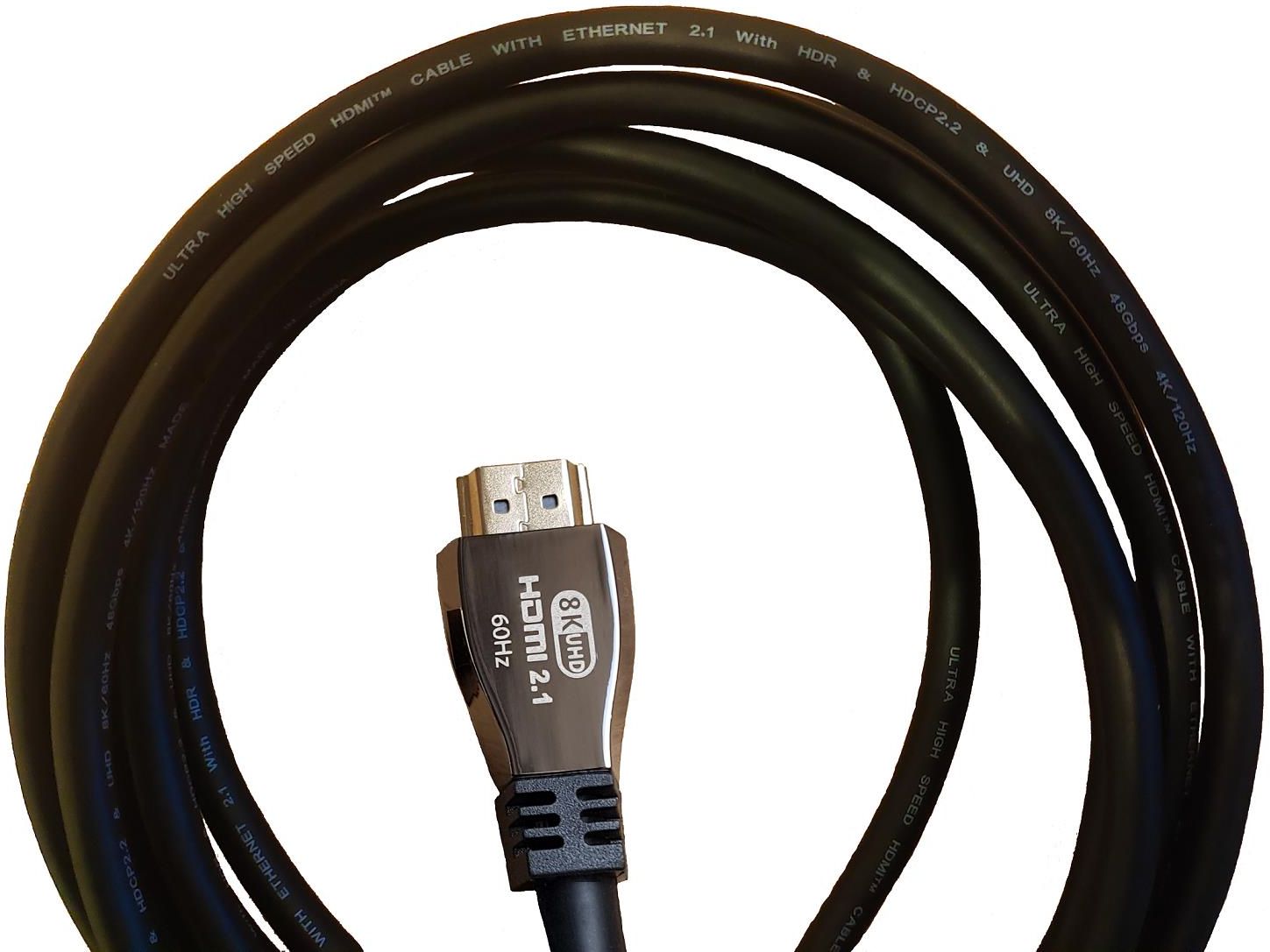 Agog Kabel HDMI 2.1 Ultra High Speed 8K 60Hz 4K@120Hz HDR X-87 3M - zdjęcie 5 Agog Kabel HDMI 2.1 Ultra High Speed 8K 60Hz 4K@120Hz HDR X-87 3M