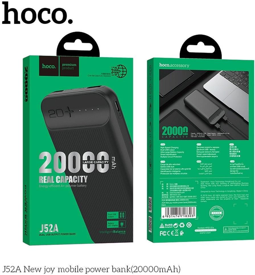 Powerbank Hoco J52 New Joy 20000mAh Czarny Opinie i ceny na
