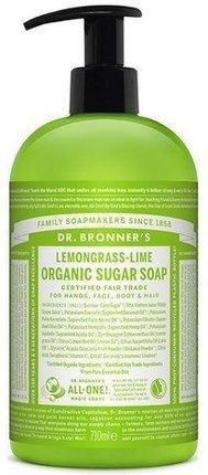Dr. Bronner'S Mydło Organic Sugar Soap Trawa Cytrynowa Z Limonką 710 Ml