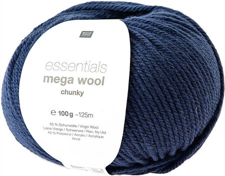 Rico Design Włóczka C Mega Wool Chunky Niebieska