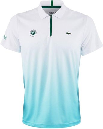 Lacoste Sport Roland Garros Polo Shirt White Turquoise