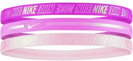 Nike Metallic Hairbands 3 Pack Barely Rose Magic Flamingo Fire Pink 887791351562