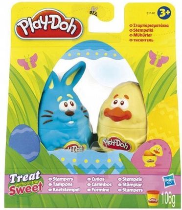 Hasbro Play-Doh Ciastolina Wielkanocne stemple, niebieski i żółty 31140