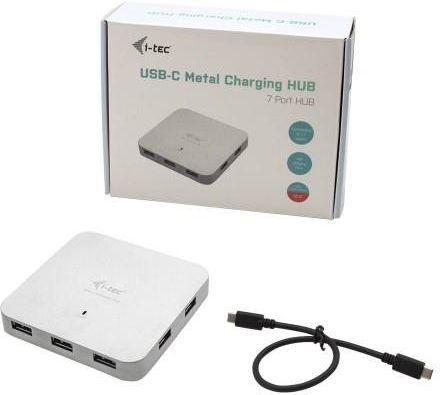 i-tec HUB 7x USB 3.0 + Power Delivery 60W USB-C Metal Charging (C31HUBMETAL7)