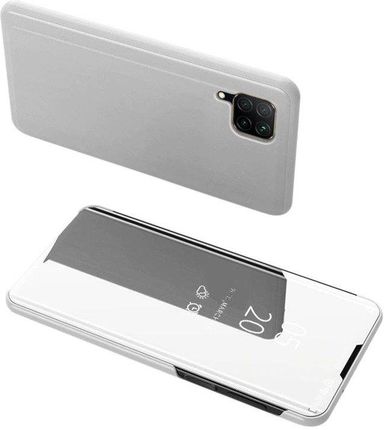 Hurtel Clear View Case futerał etui z klapką Huawei P40 Lite / Nova 7i / Nova 6 SE srebrny