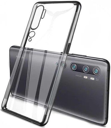 Hurtel Clear Color case żelowe etui z metaliczną ramką Xiaomi Mi Note 10 / Mi Note 10 Pro / Mi CC9 Pro czarny 