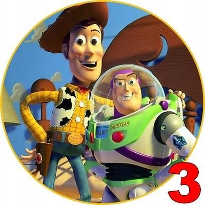 Gruby Opłatek na tort Opłatki Toy Story 9 wzorów
