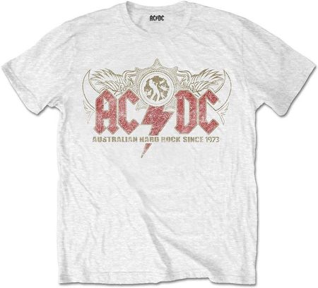 AC/DC Unisex Tee Oz Rock White L