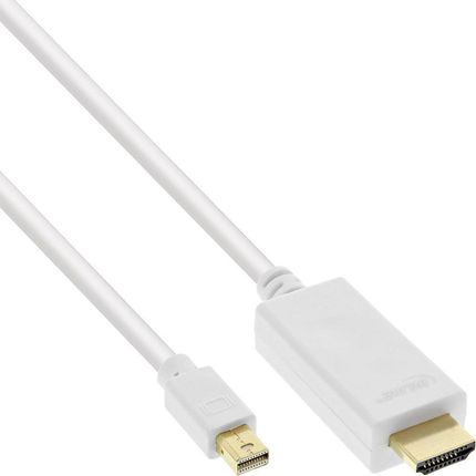 Kabel InLine InLine Kabel konwerter Mini DisplayPort na HDMI z audio 4K / 60Hz, biały, 2m