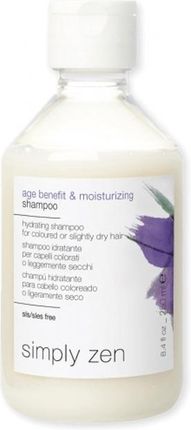 Simply Zen Age Benefit & Moisturizing Shampoo Nawilżający Szampon Do Włosów Farbowanych I Delikatnie Suchych 250 ml