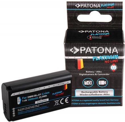 PATONA Platinum Battery f. Panasonic DMW-BLJ31 Lumix DC-S1 DC-S1R DC-S1H