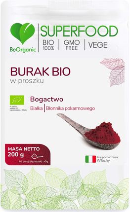 Aliness Beorganic Burak Bio W Proszku Organiczny 200G