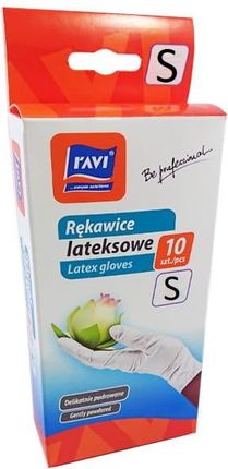 Ravi Rękawice Jednorazowe Lateks Rozmiar S 10Szt Latekss10Szt