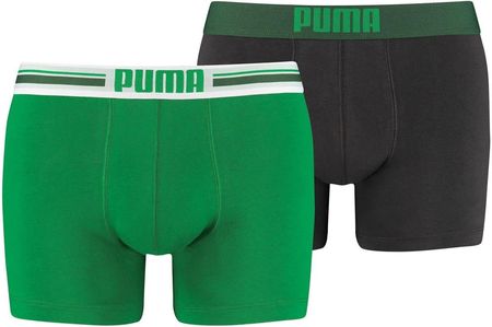 Bokserki Basic 2-pak Puma 90651904 - czarny || zielony