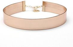 NASZYJNIK CHOKER METALICZNY - RÓŻOWE ZŁOTO - N468RZ