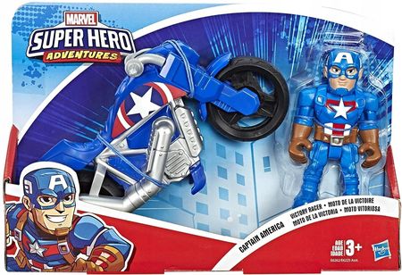 Hasbro Marvel Super Hero Adventures Kapitan Ameryka Victory Racer E6262