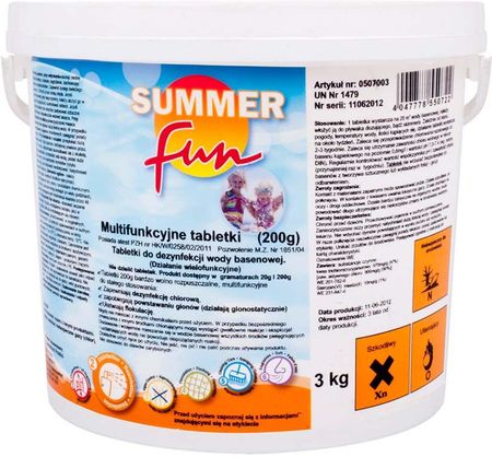 Summer Fun Chemochlor T multitabletki 200 g 3 kg