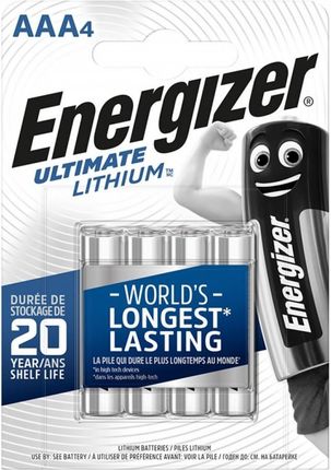 Bateria ENERGIZER Ultimate Lithium, AAA, L92, 1,5V, 4szt.